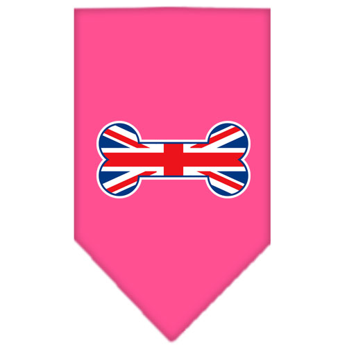Bone Flag UK Screen Print Bandana Bright Pink Small